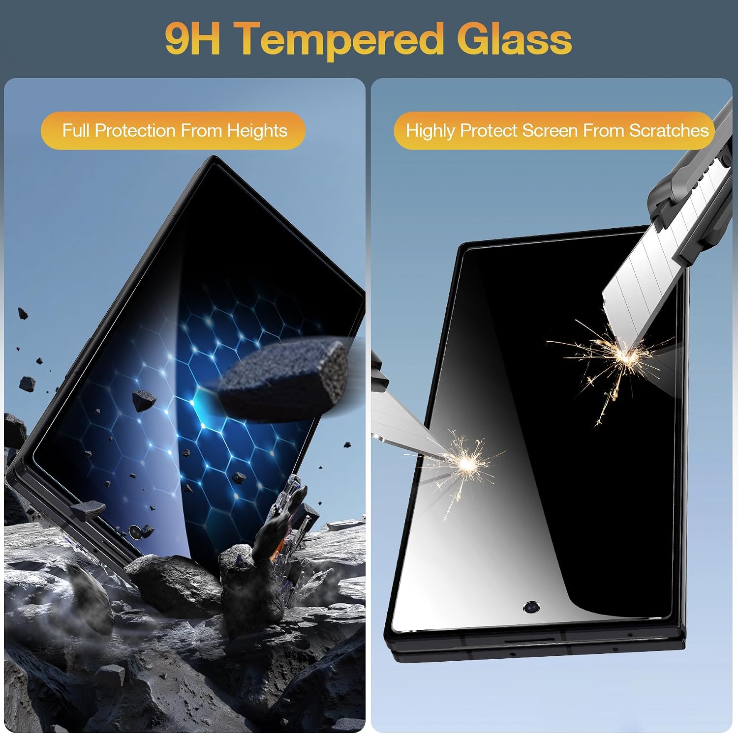 Asstar 2 Pack Samsung Galaxy Z Fold 7 Privacy Screen Protector image 3