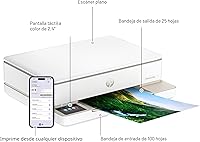 Vista 6 de HP Envy 6155e Impresora inalámbrica todo en uno de inyección de tinta a color, Portobello, Imprimir, escanear, copiar, Impresión dúplex Ideal