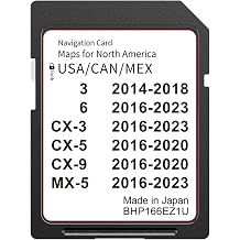 2026 Navigation SD Card Supports HUD Display for CX-5 2016-2020, 3 2014-2018,6 2016-2023, CX-9 2016-2020,CX-3 2016-2023 USA/Canada/Mexico GPS Map Card, Plug & Play, Easy Installation