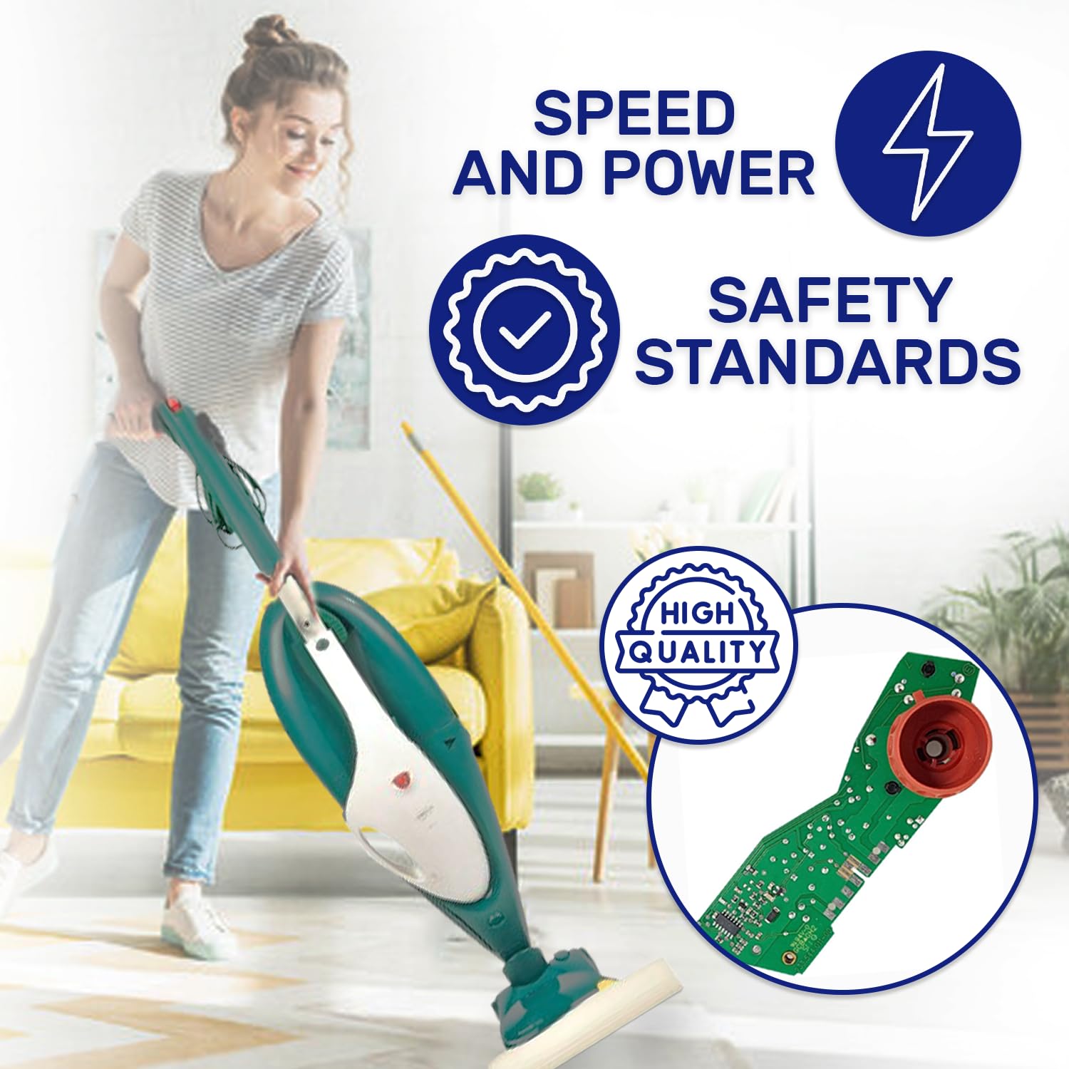 Platine Electronique de la Brosse EB350 pour Aspirateur VK 131 Vorwerk