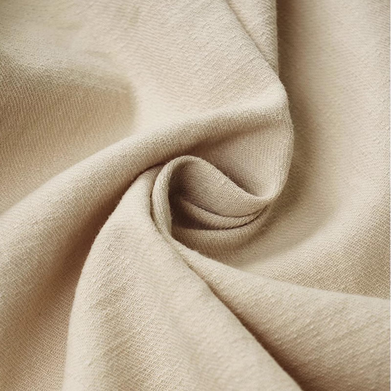 Delantal Cocina Mujer Algodón Delantal Camarero Largo para Niña Y Mujer, Cocina, Restaurante, BistróBeige,One Size