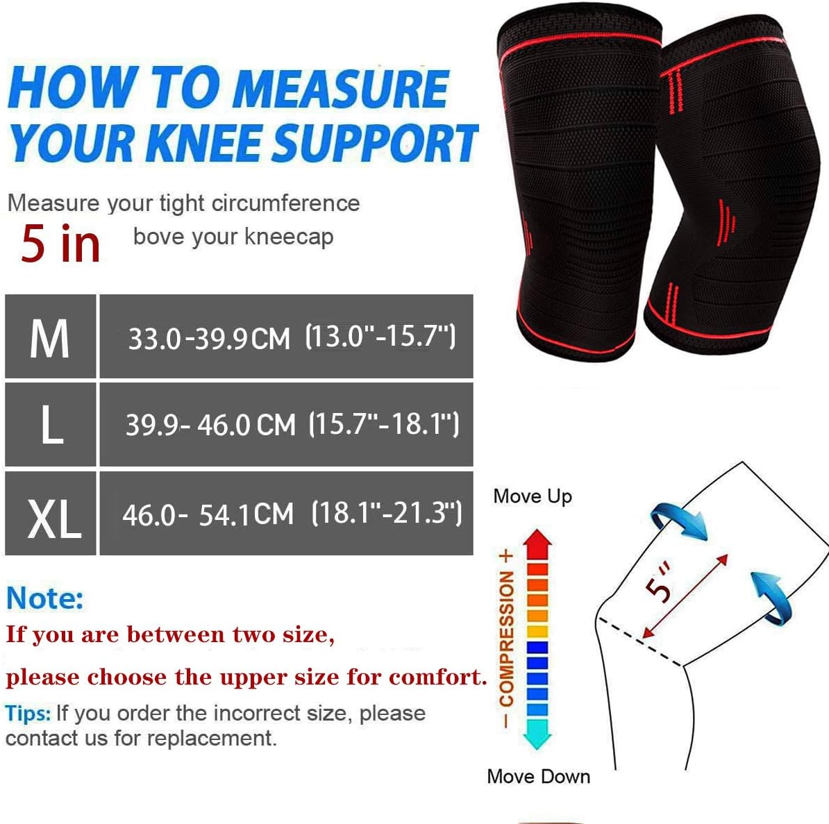 🛒 Crаzу Dеаlѕ Knee Brace, 2 Pack Compression Knee Sleeve for Men Women, Knee Support for Joint Support,Home Gym,Crossfit,Sports,Bicycle,Weightlifting,Working Out (Red, M)