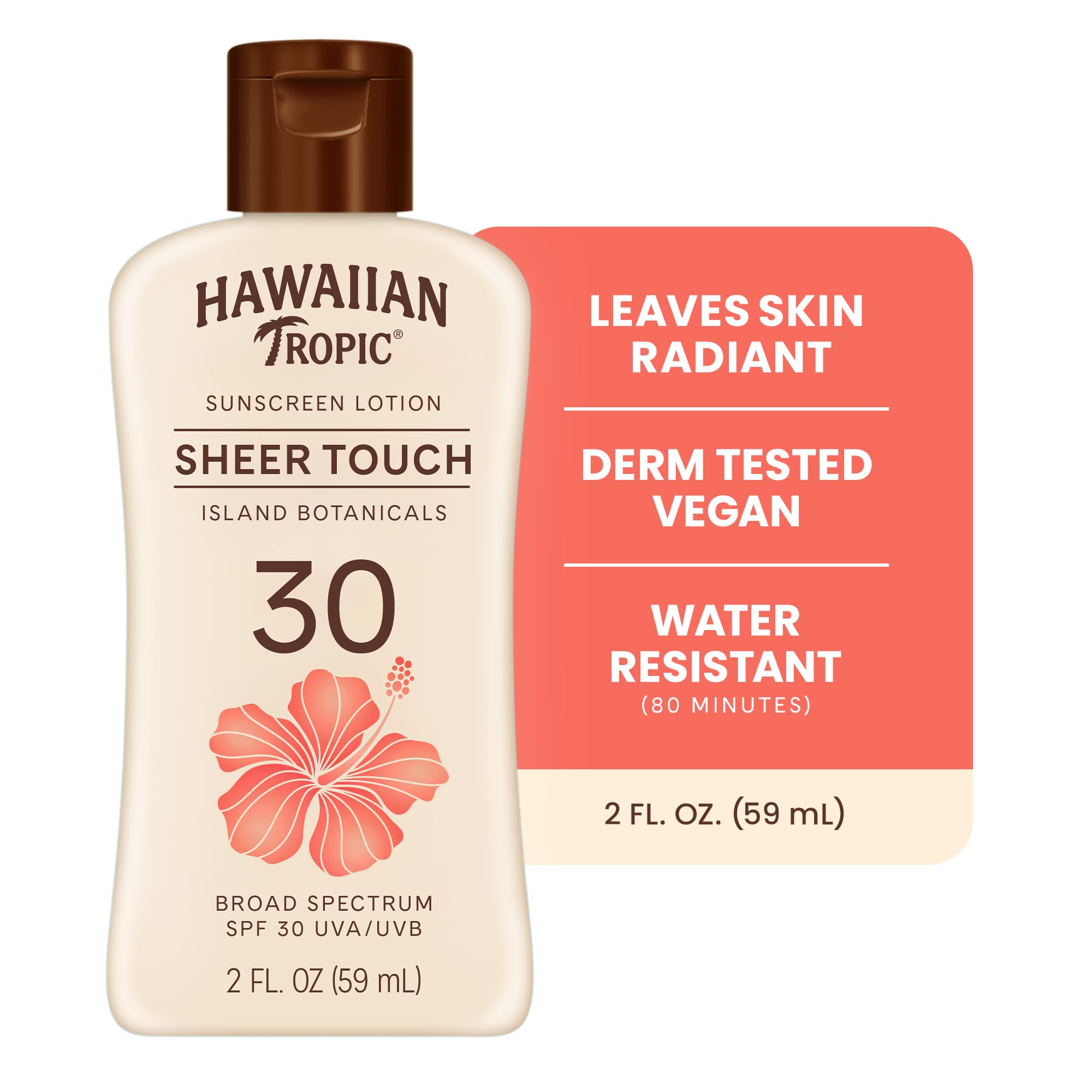 Hawaiian Tropic Sunscreen Lotion with Vitamins C & E