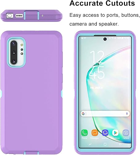 Miniatura 3 de Tiflook Funda protectora híbrida para Samsung Galaxy Note 10 Plus, protección a prueba de golpes, resistente, de plástico duro, de goma, híbrida,