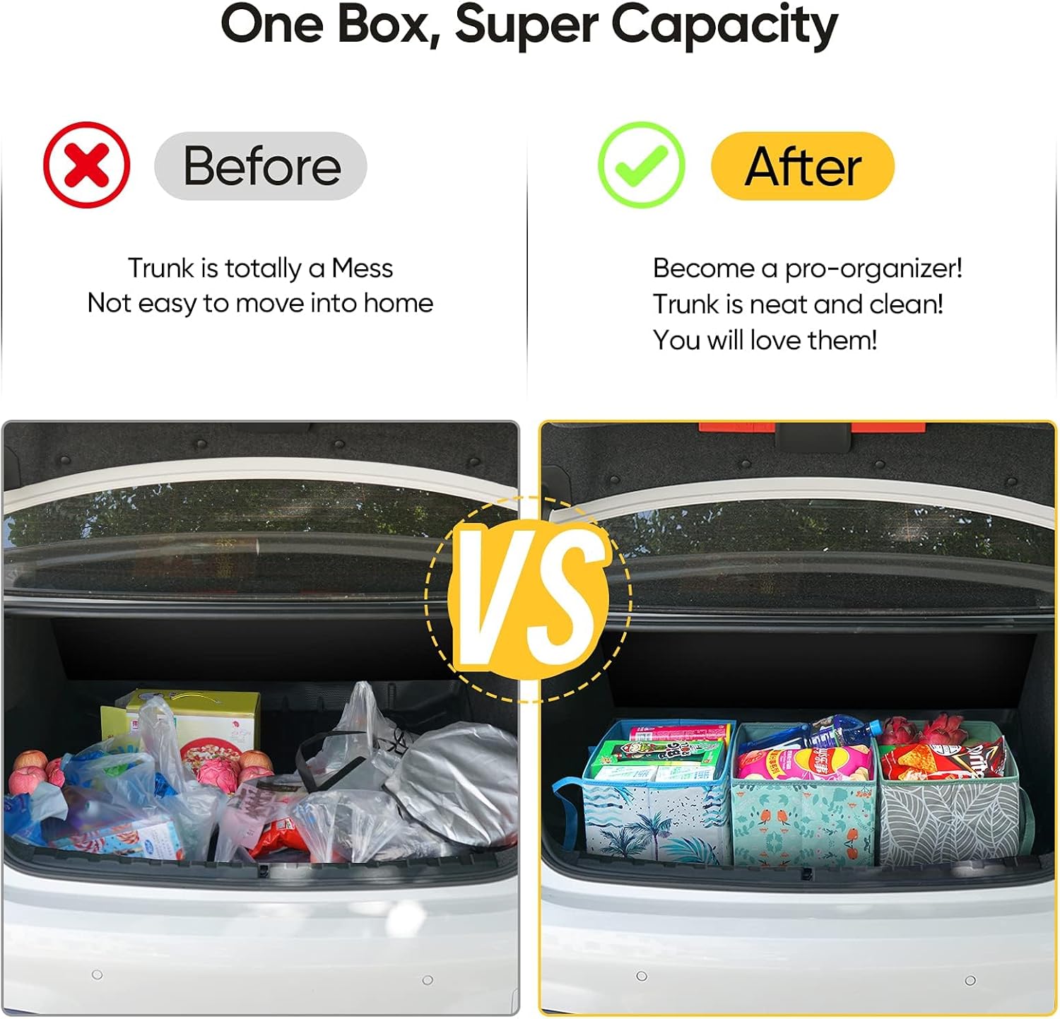 BALEINE 3Pk Reusable Grocery Bags, Foldable Shopping Bags for Groceries with Reinforced Bottom & Handles (Island Breeze) - Image 4