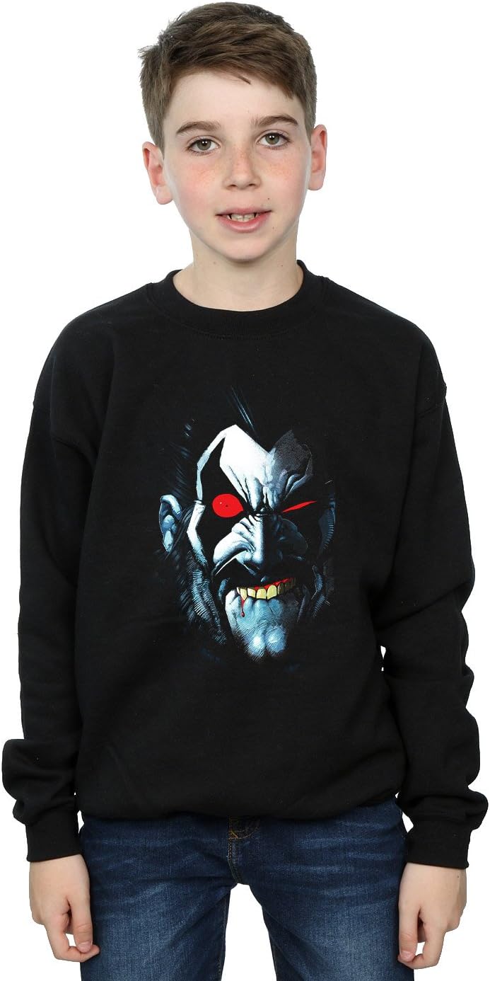 DC Comics Boys Lobo Portrait Sweatshirt Black 12-13 years