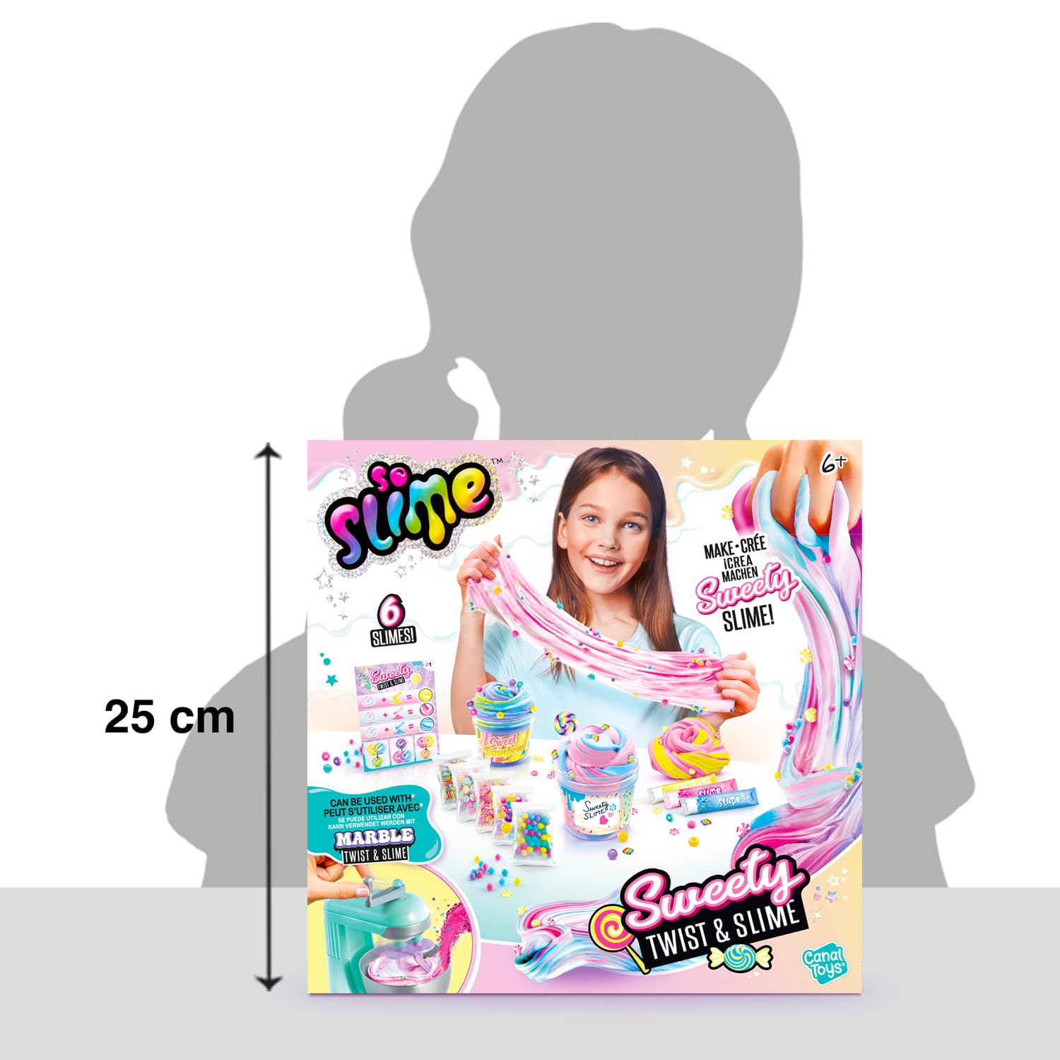 Canal Toys - So Slime DIY - Zestaw Twist & Slime Candy - Kreatywny wypoczynek dla dzieci od 6 lat - SSC 322