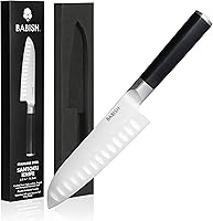 Babish 6.5" Santoku Knife - High-Carbon 1.4116 German Steel, Razor-Sharp Full-Tang for Precision Slicing & Chopping