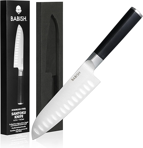 Faca Santoku Babish, aço alemão, 16,5 cm
