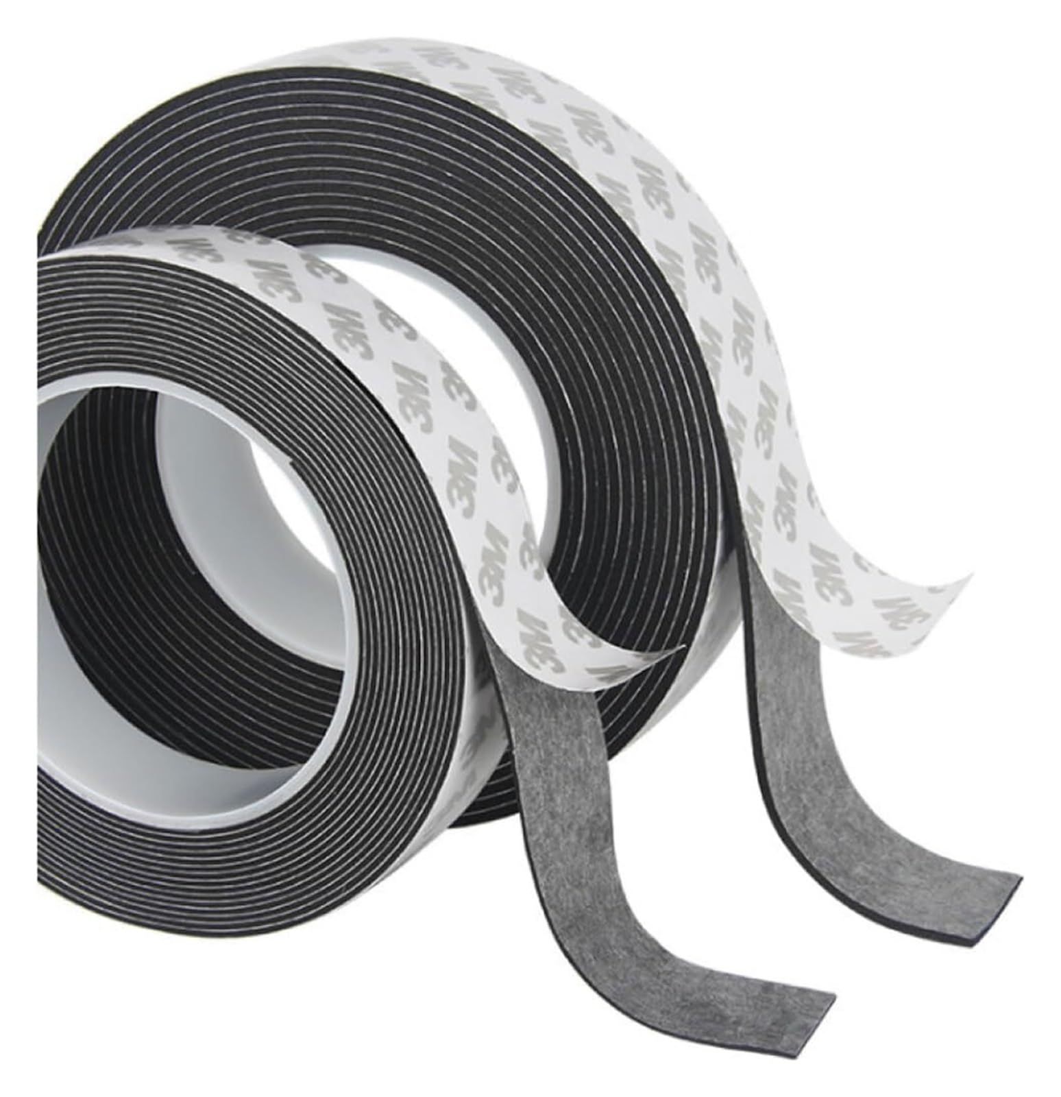 Sello para Puertas Y Ventanas, 2 Rollos de Cinta de Espuma Autoadhesiva de 5 M, Aislante Acústico Y Resistente Al Viento./1Mm*10Mm*5M