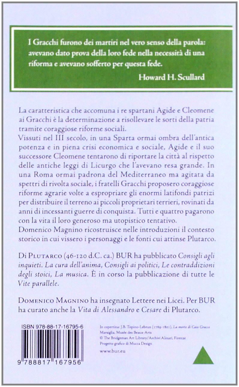 Vite parallele. Agide e Cleomene-Tiberio e Caio Gracco