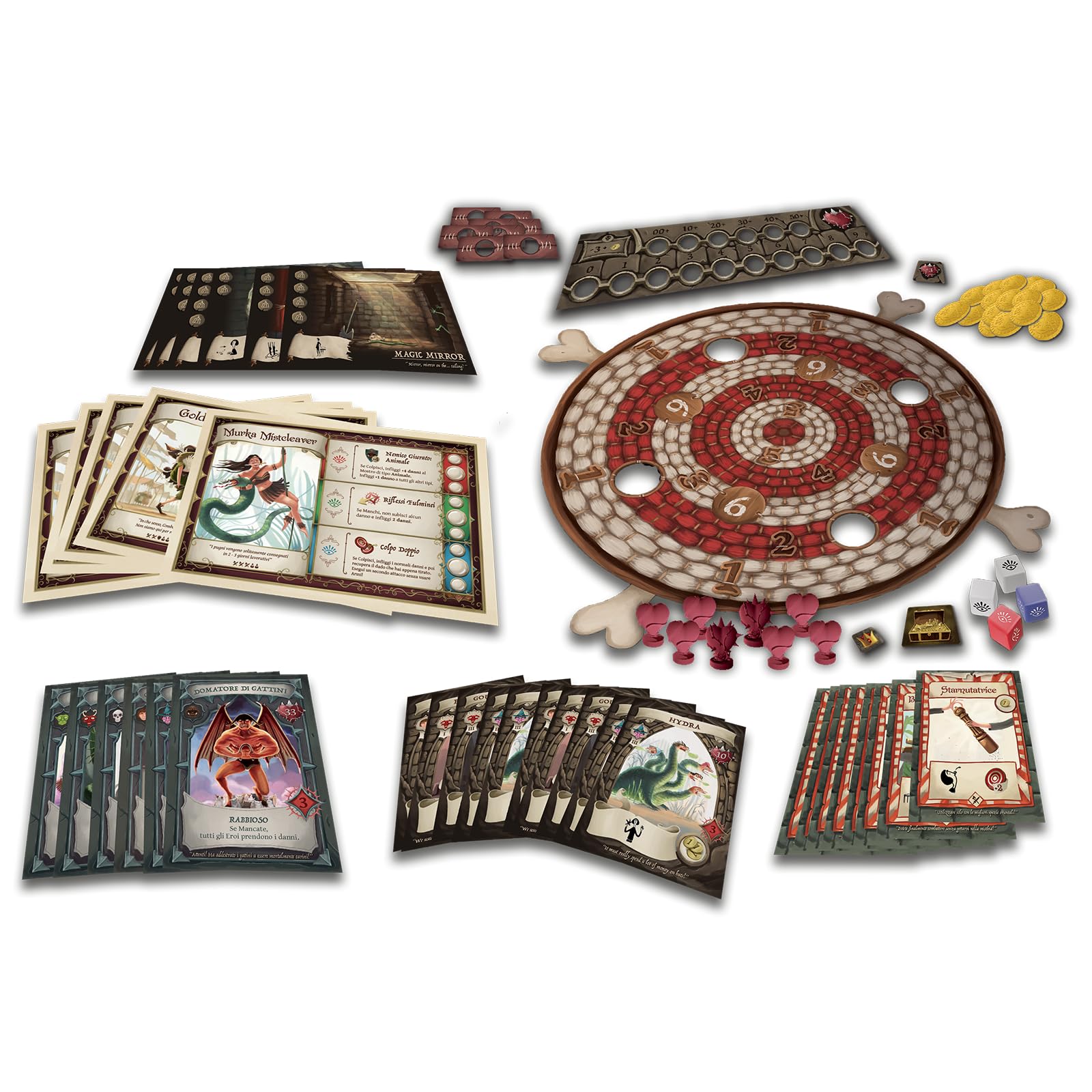 Cranio Dungeon - CC298, Fighter - Seconda Edizione Gioco da Tavolo in Italiano, Verde, 1-6 giocatori