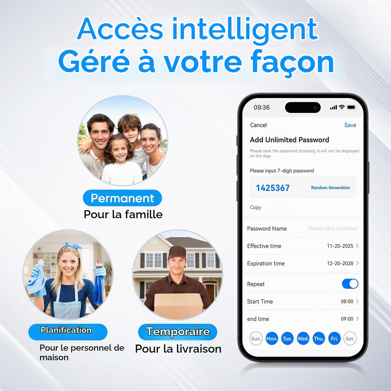Serrure de Porte intelligente avec Reconnaissance Palmaire et Faciale