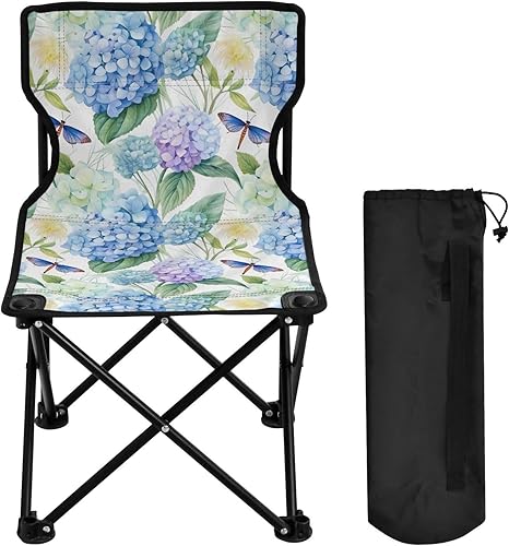 Miniatura 4 de Outdoor Folding Hydrangeas Butterfly Camping Chairs for Adults Portable Camping Chair Lightweight Lawn Chair 202a5208