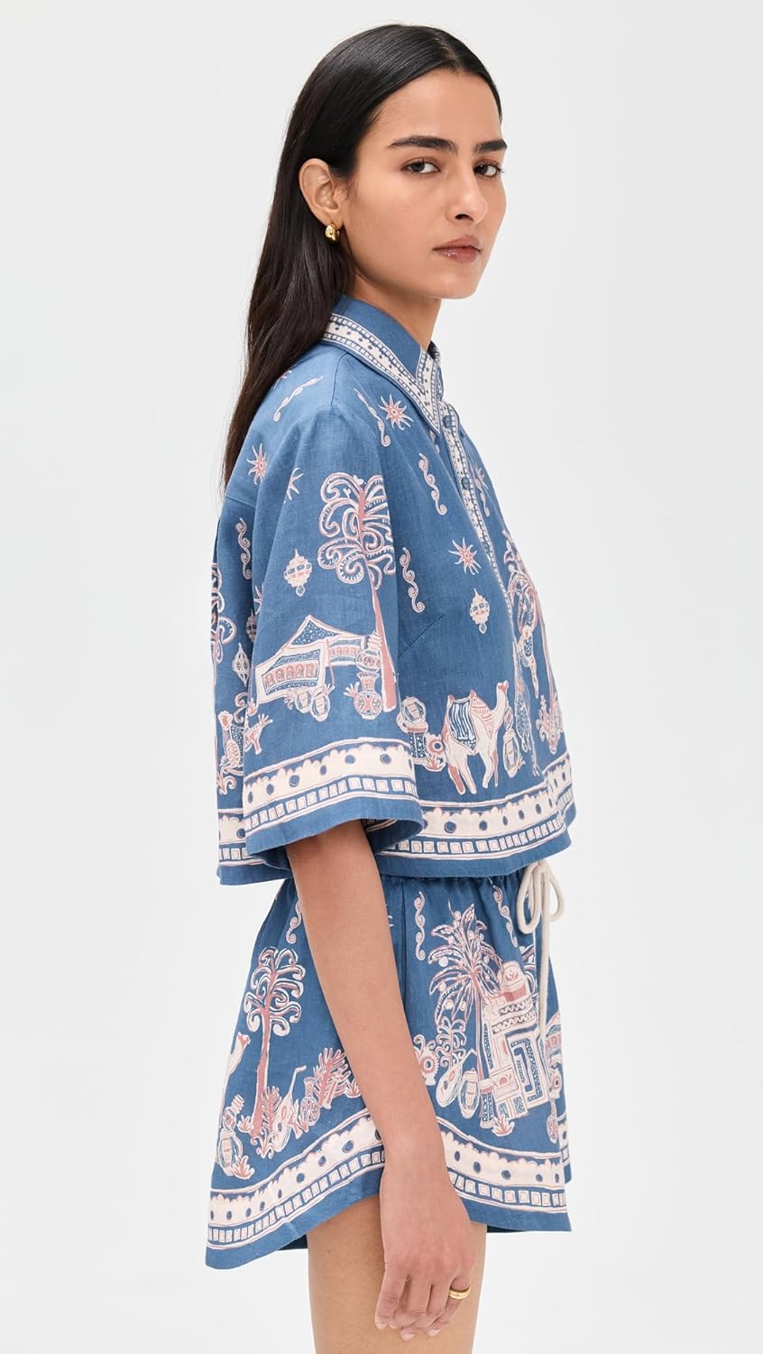 ALÉMAIS Women's Acacia Cropped Shirt - Image 4