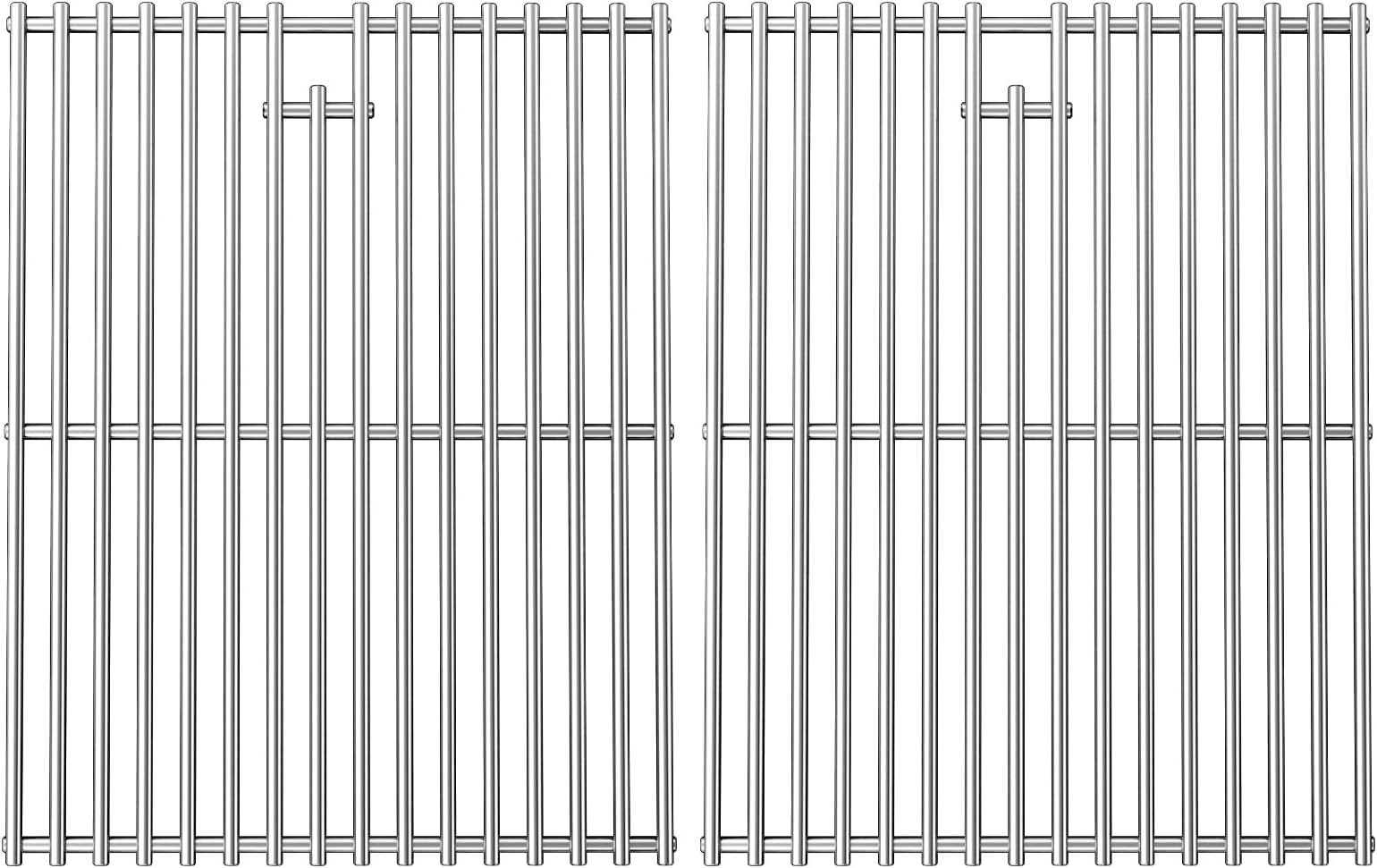 17 Inches Cooking Grates for Home Depot Nexgrill 720-0830H 720-0830D 720-0783E 720-0783C for Nexgrill Replacement Parts 4 Burner Gas Grill Grates Stainless Steel 2 Pack for 5 Burner