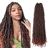 Vista 23 de BOHOBABE Cabello de Ganchillo Pre-retorcido Passion Twist de 14 Pulgadas Cabello Corto Ombré Gris Pre-enrollado de Ganchillo Passion Twist