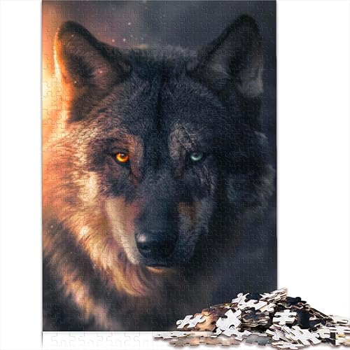 Puzzle Rompecabezas para Adultos 1000 Piezas Cicatriz Lobo Rompecabezas cartón para Adultos y niños Idea…