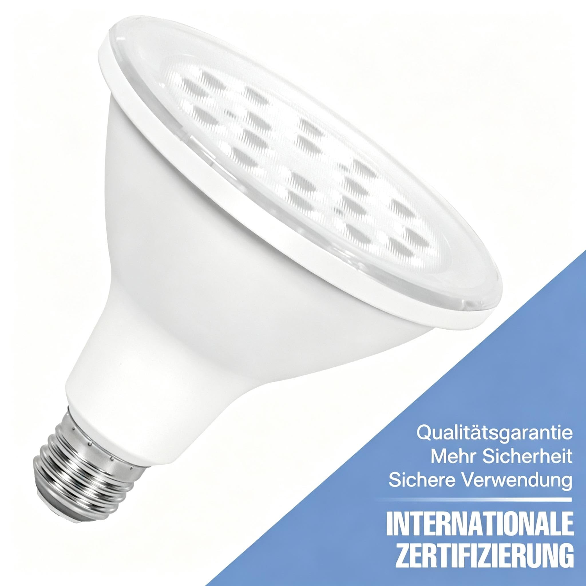 4 Stück 20W Leuchtmittel, 1025 Lumen, Tageslichtbirnen, 220V Reflektor-Leuchtmittel, Universal-Lampenbirnen mit E27 Sockel, flimmerfrei, Innenbeleuchtung für Küche, Schlafzimmer und Wohnbereiche