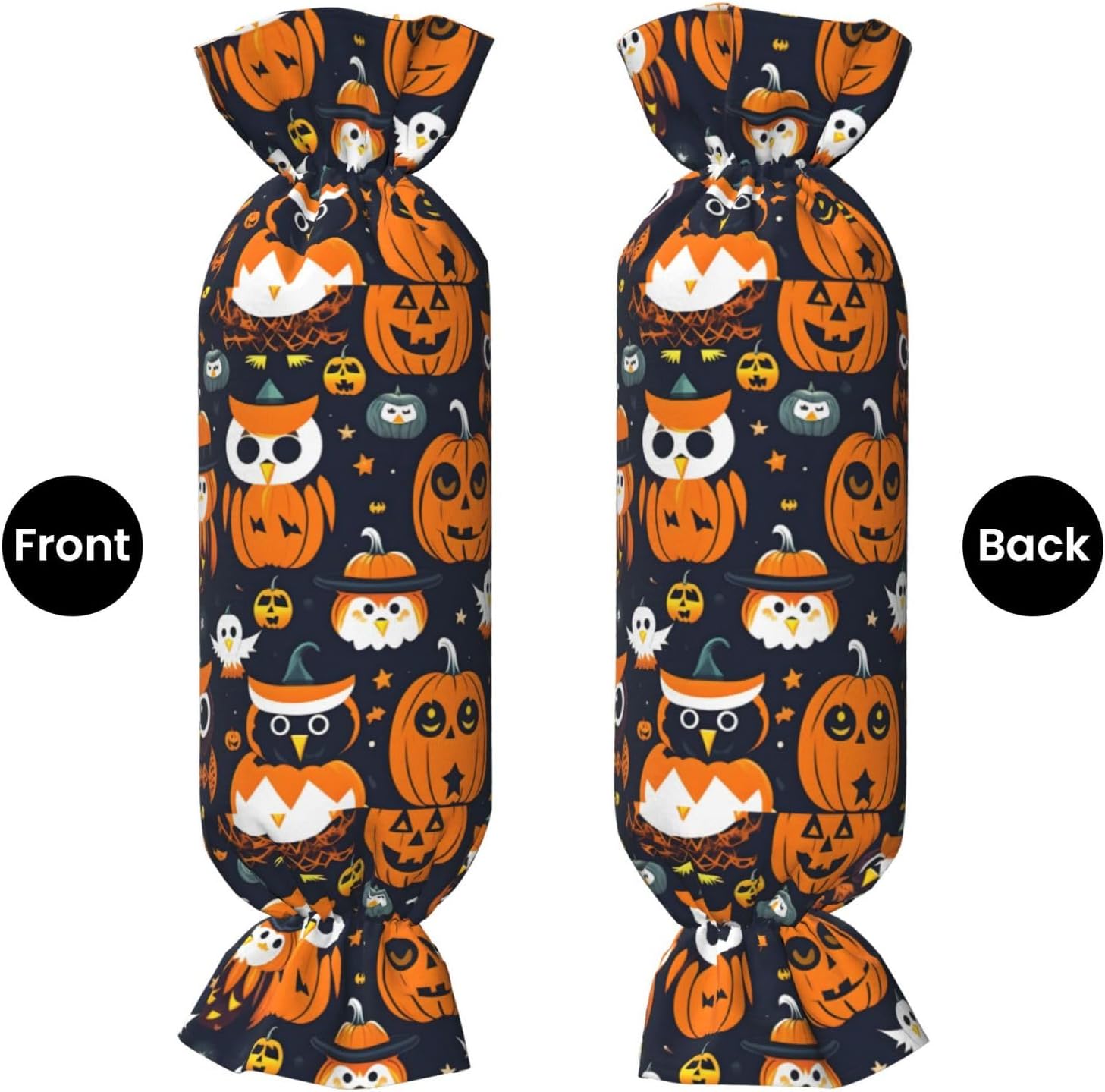Halloween Owl Ghost Pumpkin Print Candy Cylindrical Comfortable Pillow Throw Pillows Home Decor Easy Maintenance