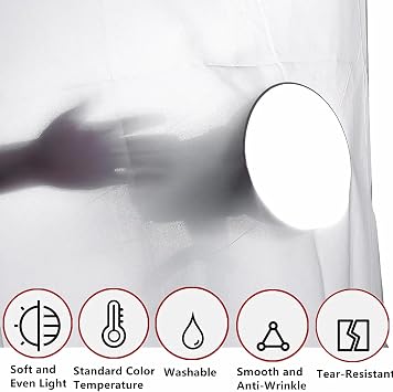 Light Diffuser Sheet 157 x 59 Inches/ 4 x1.5 M Photography Diffusion Fabric, Nylon Light Modifier Cloth for Lighting Softbox, and Light Box Tents, Panel