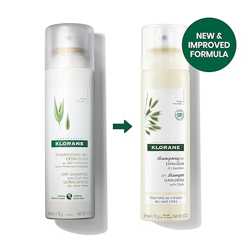 Miniatura 6 de Klorane Champú seco con leche de avena ultra suave todo tipo de cabello sin residuos blancos sin parabenos ni sulfatos