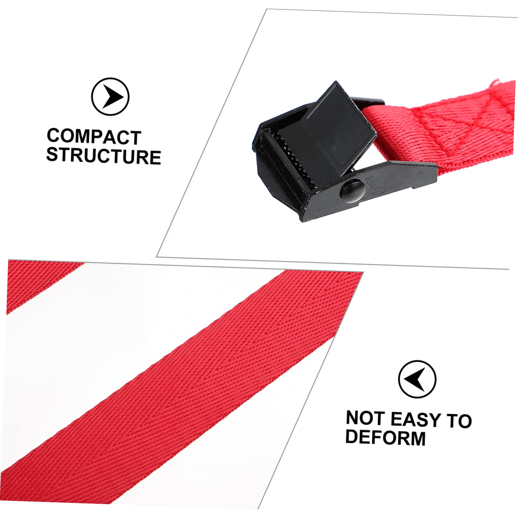 Holibanna 6Pcs Nylon Lashing Straps for Cargo Durable Tie Down Straps with Buckle for Luggage Easy to Use Lightweight for Securing Bulky Cargo