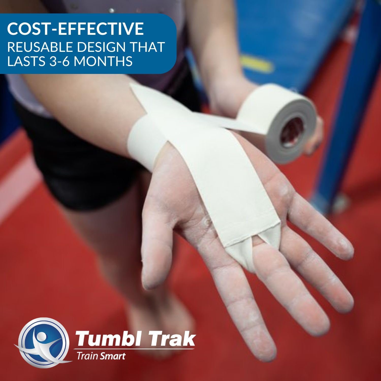Tumbl Trak GymKiwis Tape Grips: Durable & Reusable Rip Guards for Gymnastics Bars, Reduces Irritation