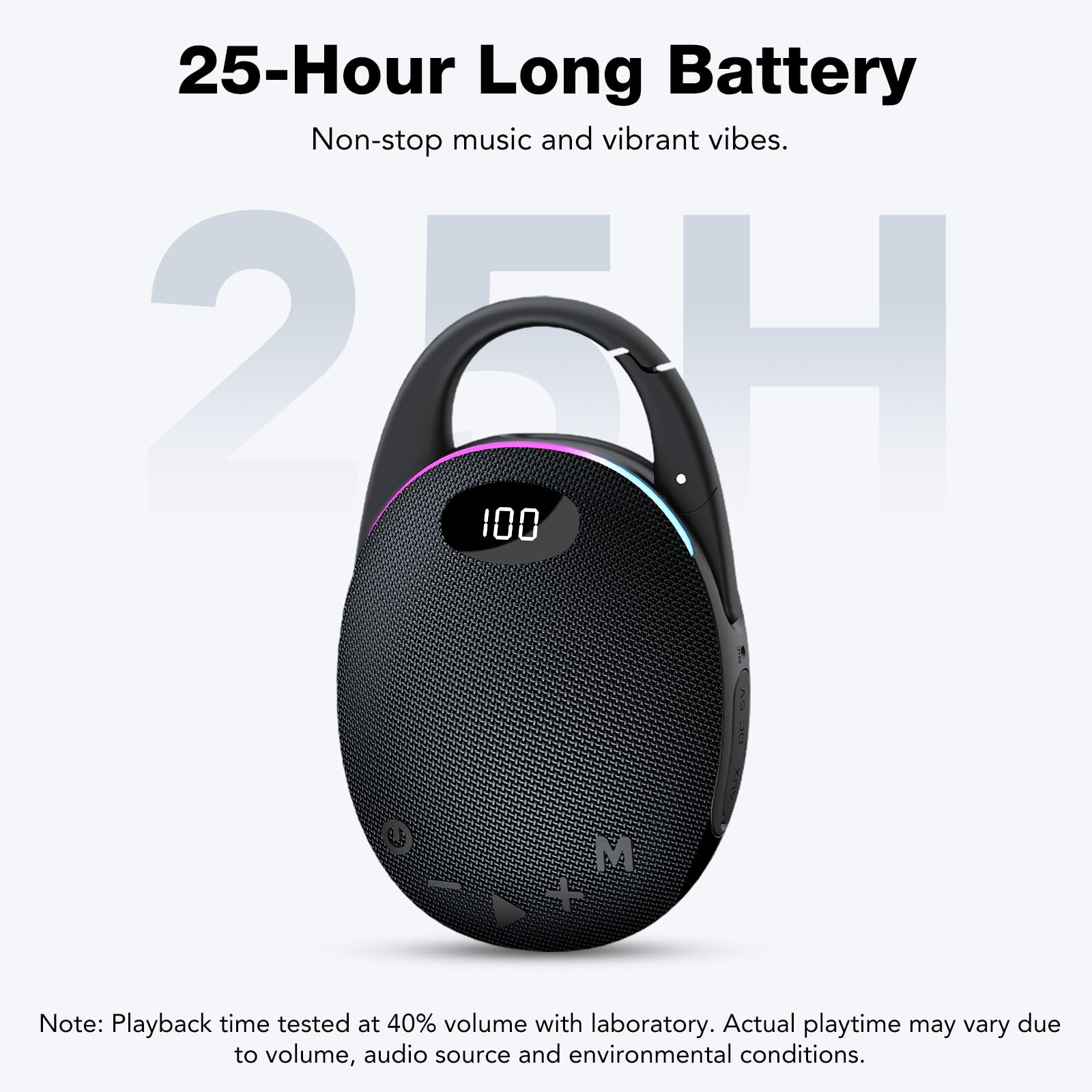 coioc Cassa Bluetooth Portatile con Luci RGB, IP68 Impermeabile, Suono Pro Potente con Bassi Potenti, 30H di Autonomia per Casa, Esterno e Viaggio-blu