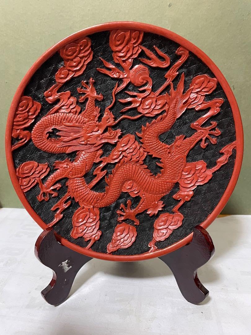 Amazon.co.jp: 中国美術 剔紅 堆朱 皿 : おもちゃ