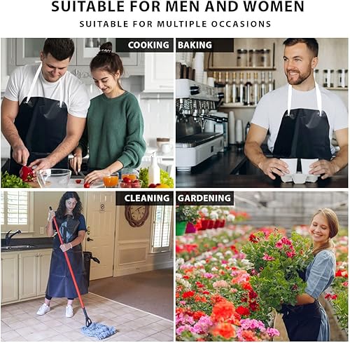 Miniatura 5 de Lavaplatos del poliéster del uso general diario y delantal resistente del cuero del PVC