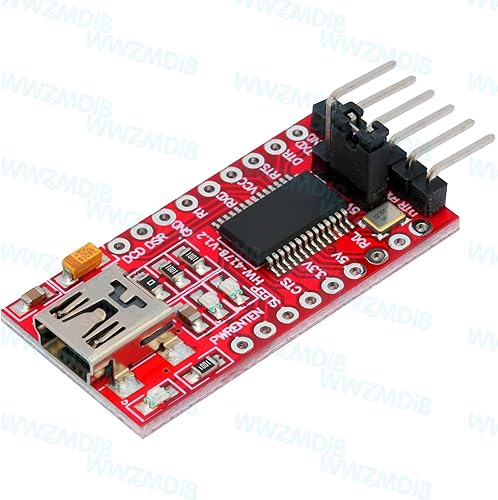 Miniatura 5 de WWZMDiB 2 unids mini USB a TTL convertidor serie adaptador 3.3V 5V FTDI Breakout Board programador