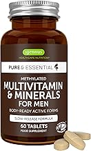 Multivitaminico Metilato Completo Uomo, Integratore MTHFR con Vitamine B Attive, Licopene, Zinco e Vitamina D3. Supporta Sistema Immunitario, Energia, Cuore e Cervello. 60 compresse vegane – Igennus