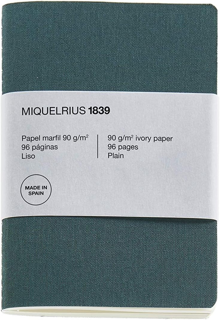 Miquel Rius - Beautiful Recycled Linen Look A6 Notebook 105x148mm 96 Pages 90gsm Ivory Linen Design