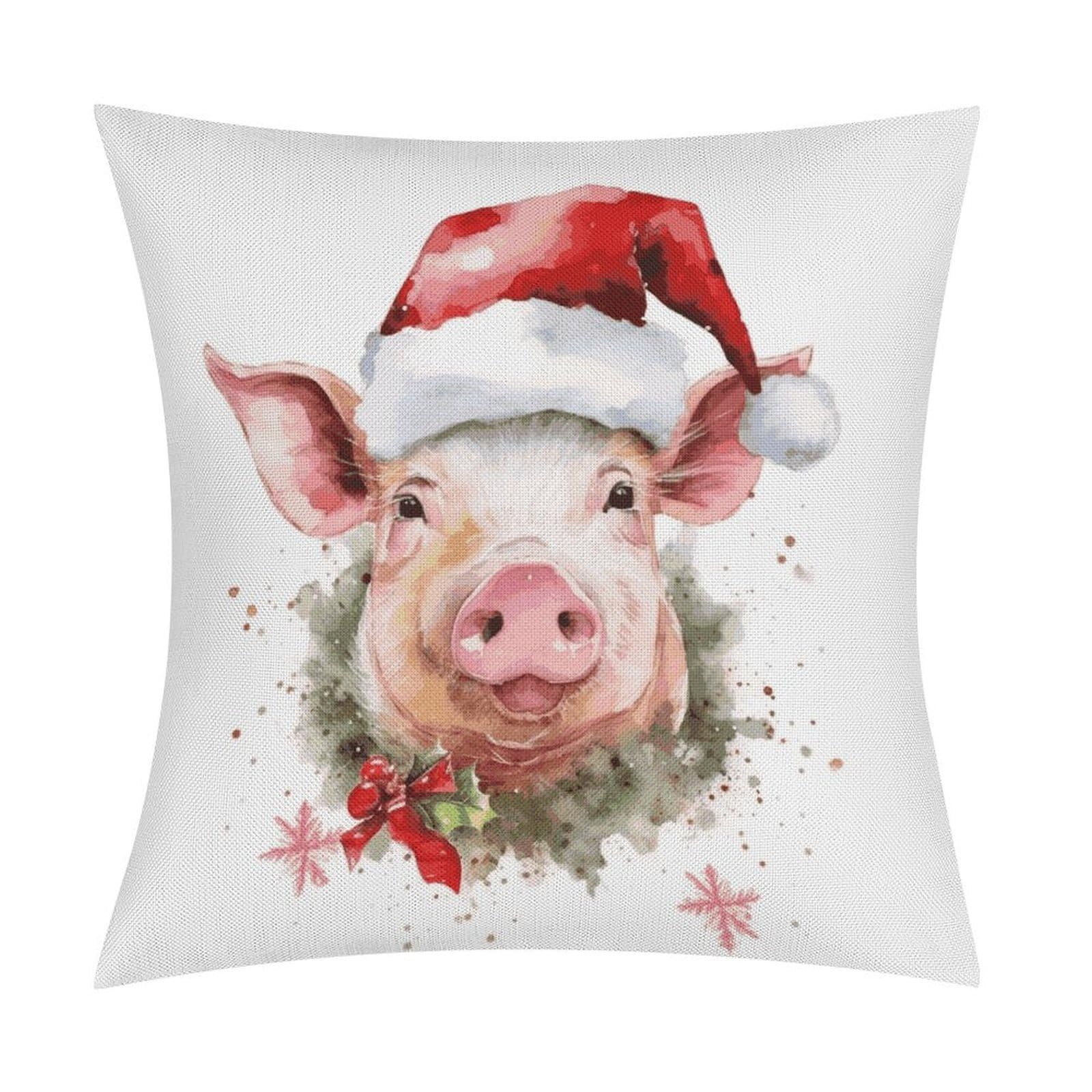 Adfgyerh Style Smiling (2) Pillow Covers Soft And Comfortable Invisible Zipper ，Home Decor 18X18 Inch Edging Technology，Throw Pillow Covers For Couch Sofa Bedroom Living Room.