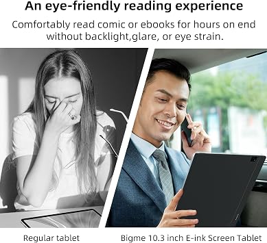 Bigme 10.3 B1051C Pro Color E-Ink Read-Write Tablet, ePaper Note Taking Tablet 5.5mm Thickness,8GB RAM+256GB ROM Ebook Reader with 5MP Camera and Digital Stylus