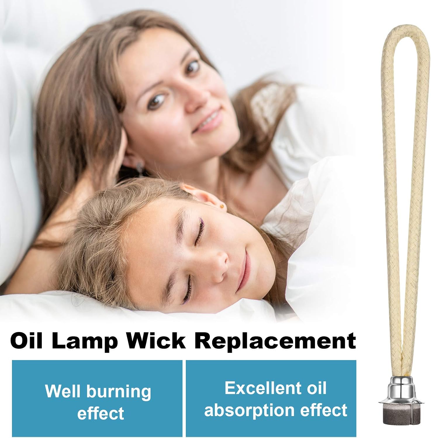 Maitys Oil Lamp Wick Replacement Fragrance Catalytic Wick Replacement Catalytic Air Control Burner Effusion Lamps for Burner Diffuser Aromatherapy(Silver,4 Pcs)