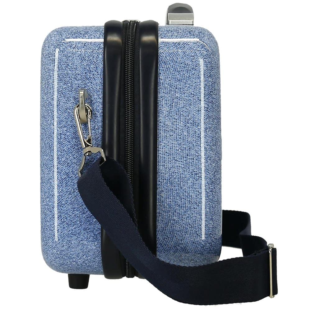 Pepe Jeans Dostosowany piórnik cyfrowy z paskiem na ramię niebieski 29 x 21 x 15 cm sztywny ABS 9,14 L
