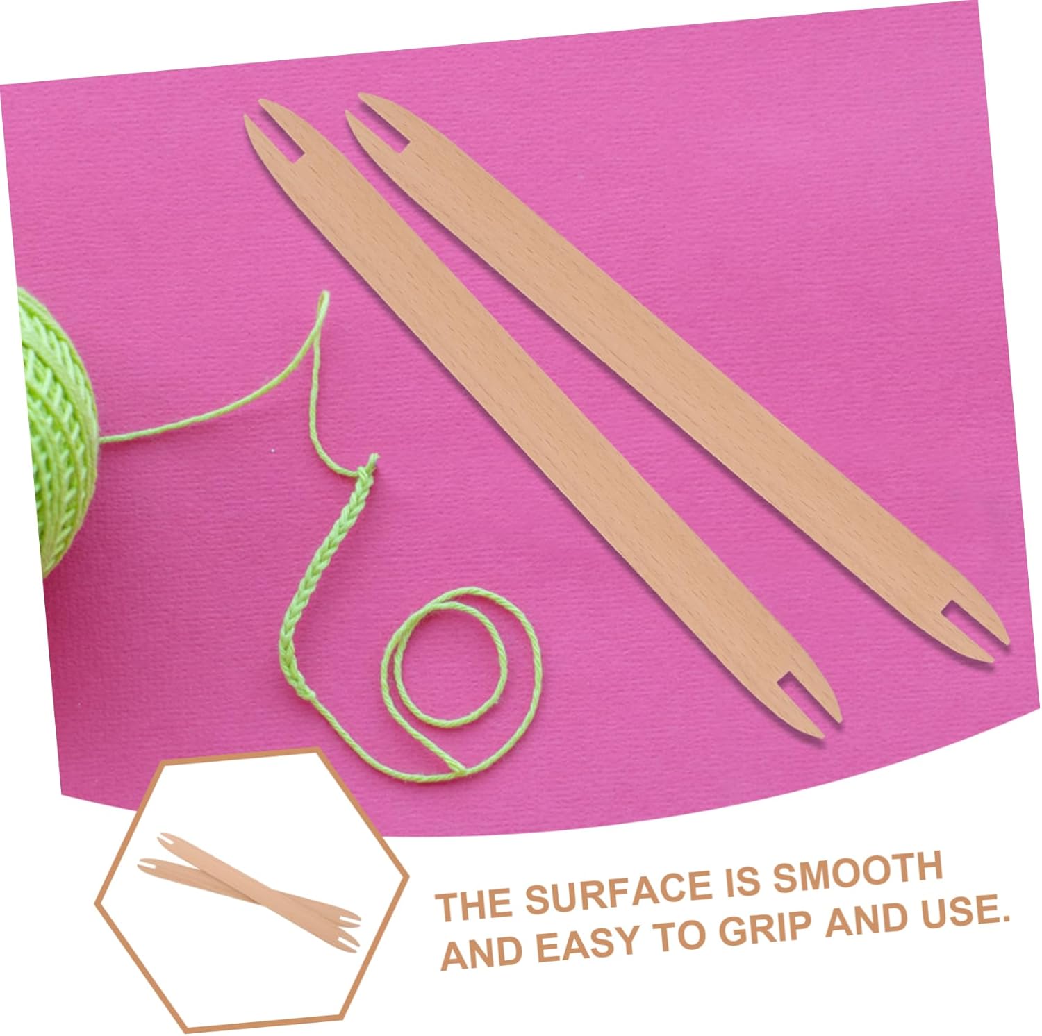 DOITOOL 10pcs Wooden Weaving Shuttles Large and Small Knitting Tools for Crafts for Sweaters Scarves and Tapestry Projects