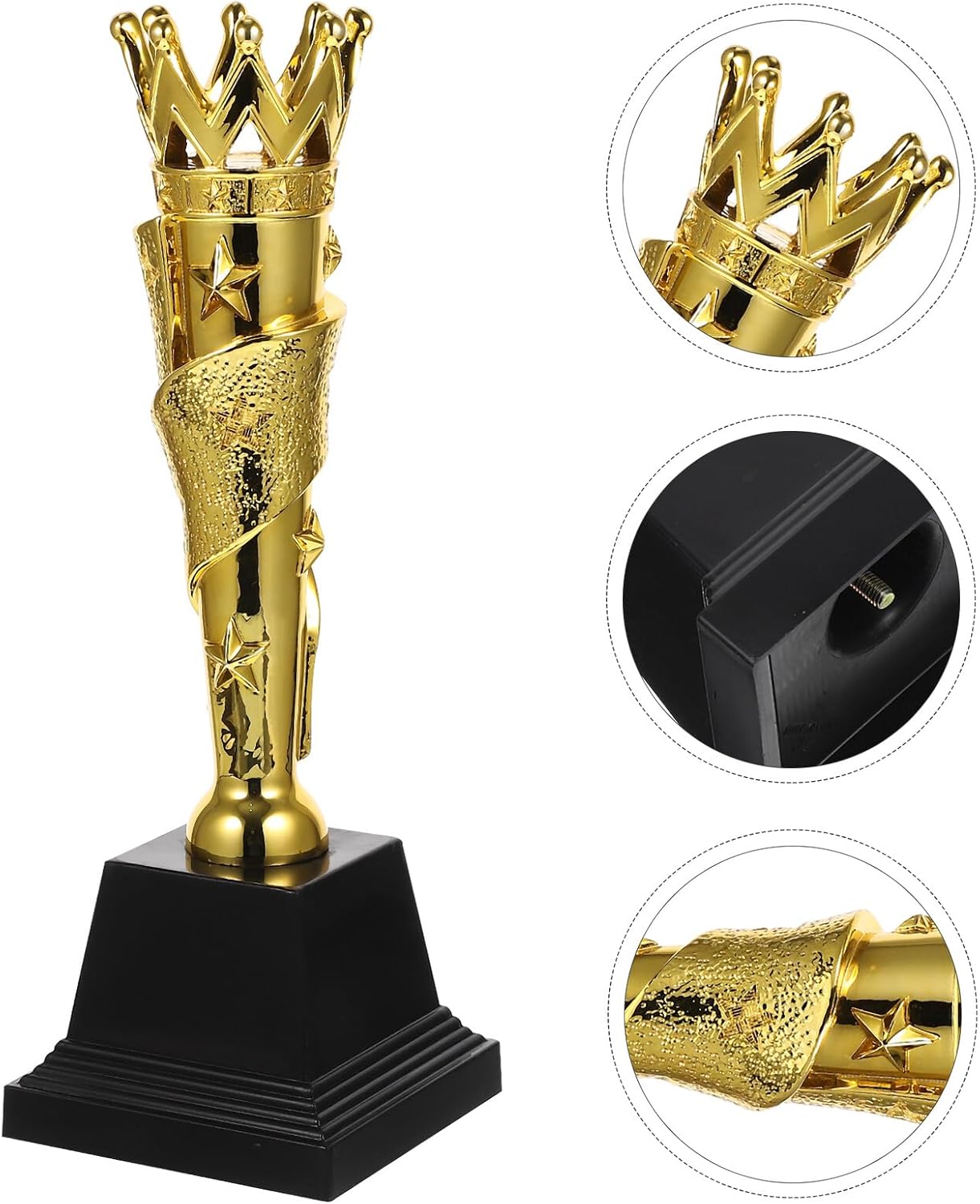 Chic Award Trophy Gold Wheat Ear Design Small Compact Prize Trophy for Sports Competitions and Year-end Celebrations