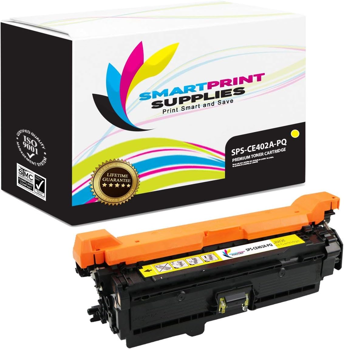 Compatible 507A CE402A Yellow Premium Toner Cartridge Replacement for HP LaserJet M551 M551dn M551n M551xh Printers (6,000 Pages)