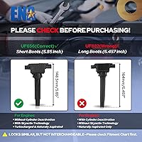 Vista 2 de ENA Paquete de bobinas de encendido UF656 compatible con Mazda 3 Sport 6 CX3 CX5 CX9 MX5 Miata 2012 2013 2014 2015 2016 2017 2018 2019 2020 2.0L
