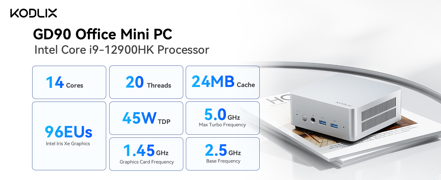 KODLIX GD90 ミニPC Amazon.com: KODLIX GD90 Mini PC, 12th Gen Intel i9-12900HK
