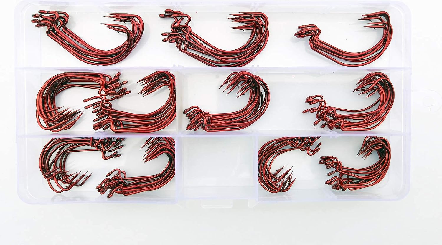 Circle Hooks 2X Strong Customized Offset Sport Circle Hooks Black High Carbon Steel Octopus Fishing Hooks-Size:#1-5/0