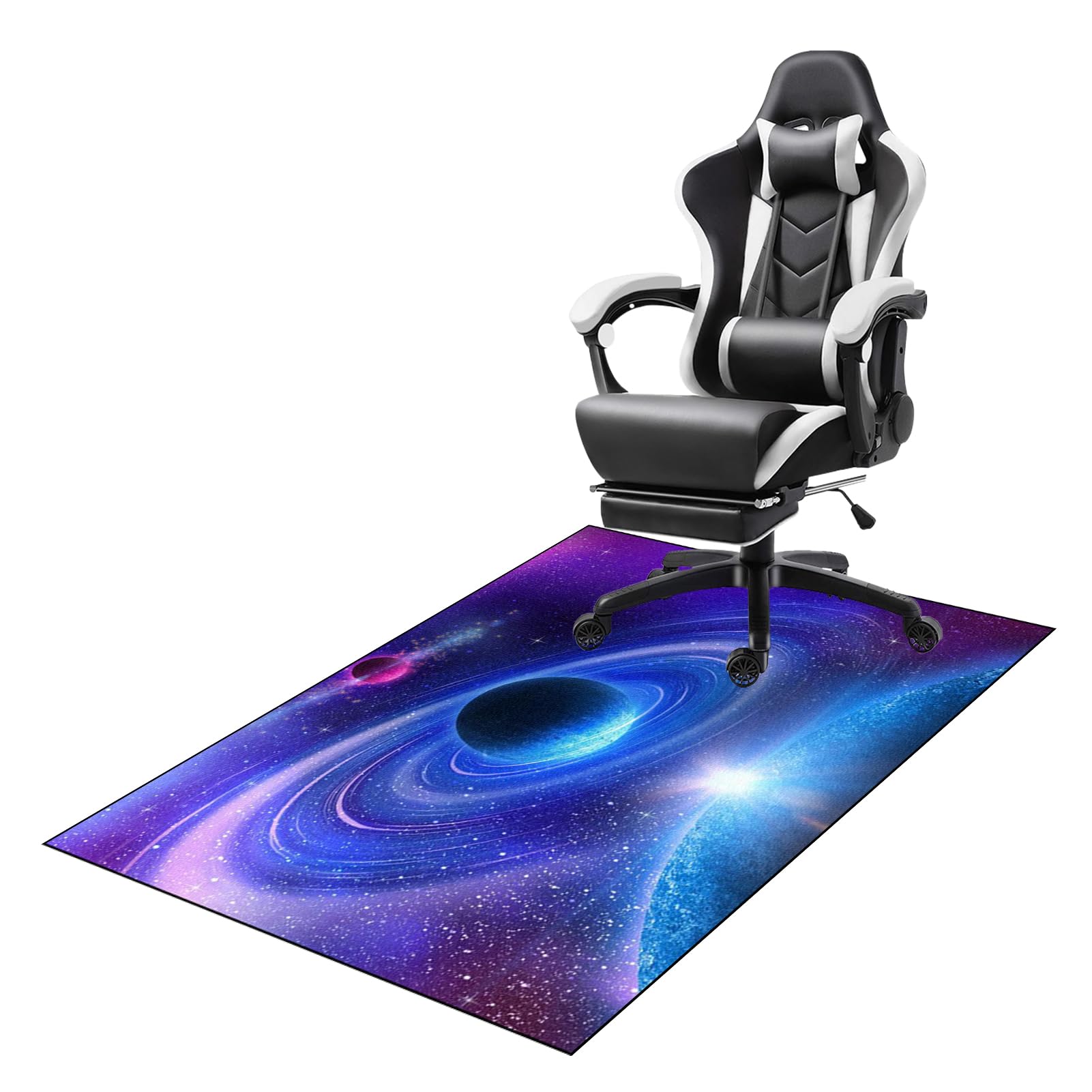 Protector Suelo Silla Escritorio Alfombrilla para Silla de Oficina Alfombra Silla Gaming Alfombra para protección de Suelos Duros Alfombrilla para protección de Suelo de Oficina y hogar 160 x 180 cm