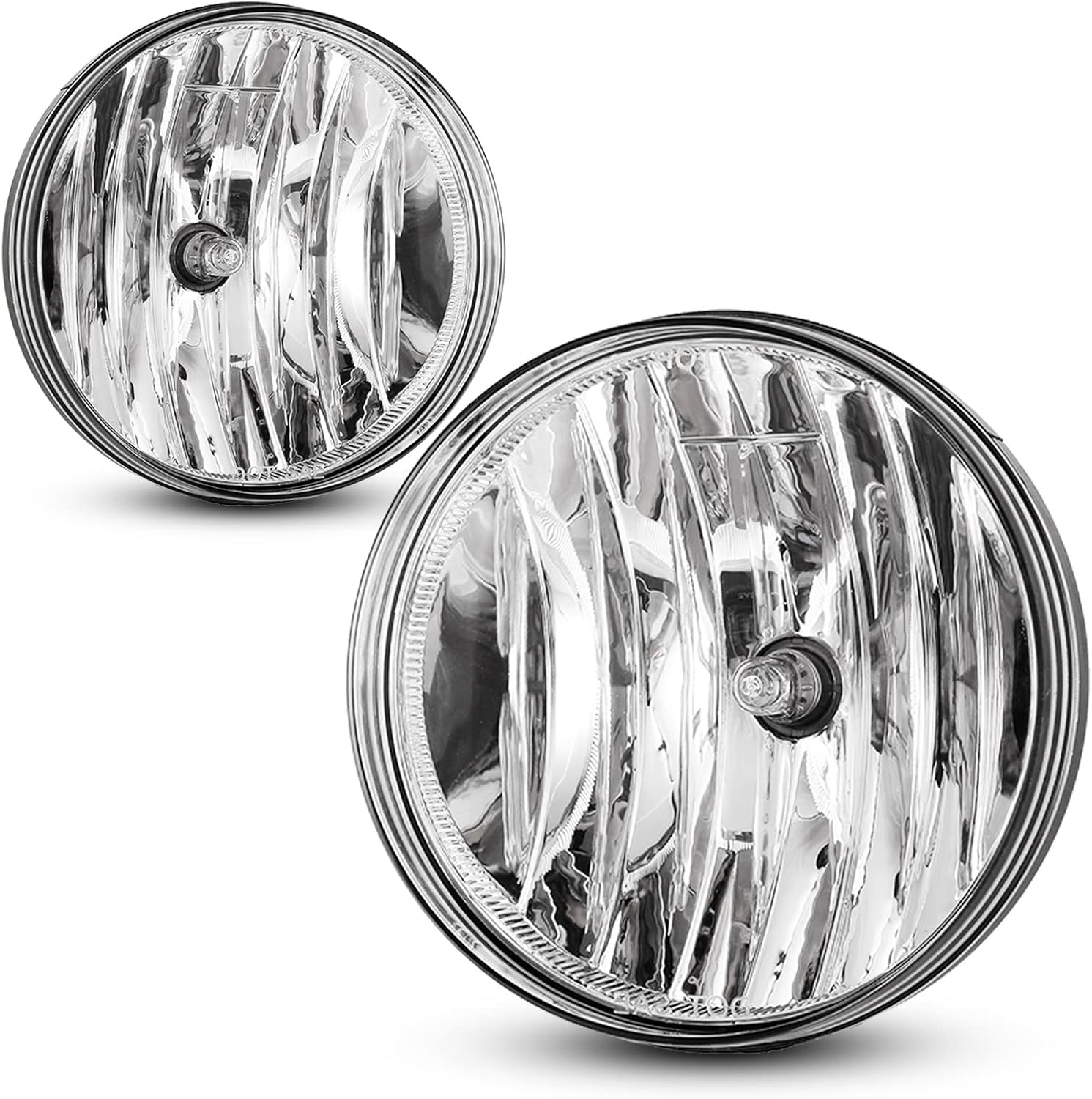 Fog Lights Lamps Assembly compatible for GMC Sierra 2007-2013 1500 2007-2014 2500HD / 3500HD Driver Passenger Replacement