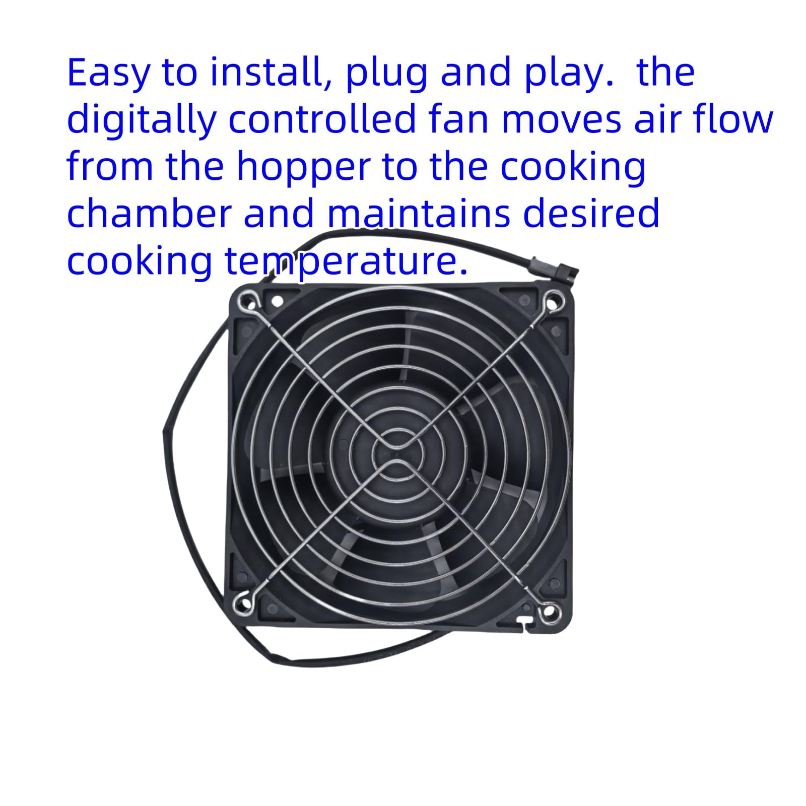 Replacement 9904190040-Fan Kit Compatible with Masterbuilt Gravity Series 560/800/1050 Digital Charcoal Grill + Smoker, Replace Part Accessories for Masterbuilt MB20041020, MB20040221, MB20041220