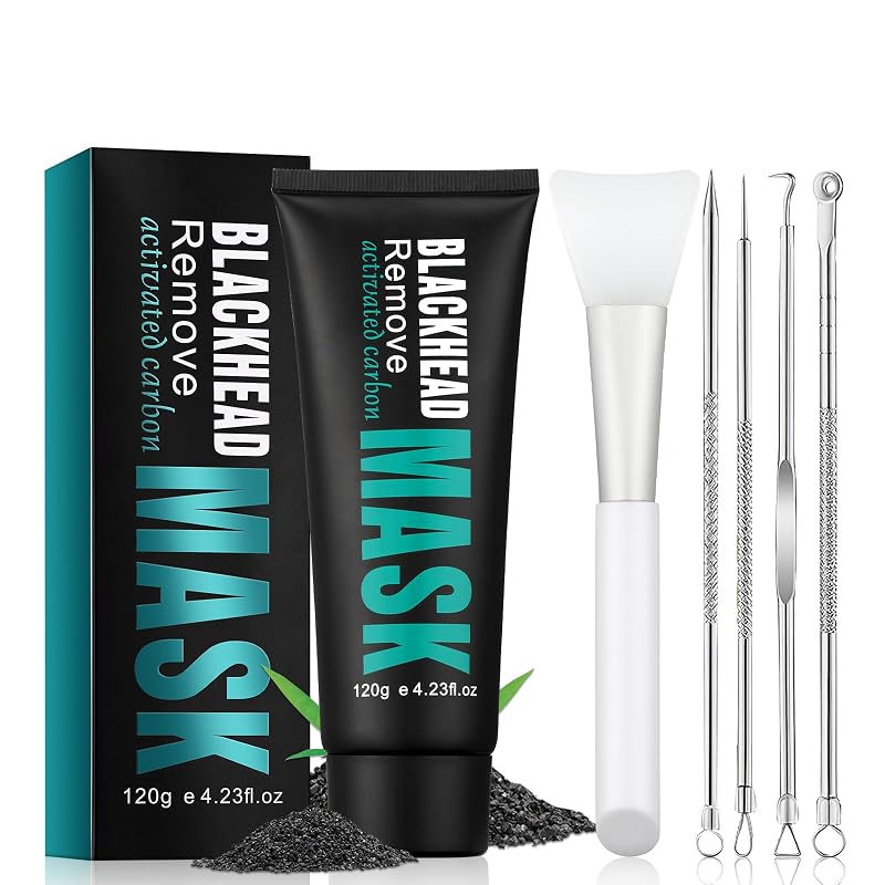 Máscara facial peel-off com carvão ativado GUOYAOLIFU e ferramenta, 100 g