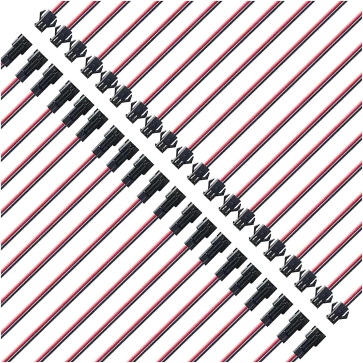 10 Pairs 2/3/4/5pin 15cm Cable Female/Male Connectors for L*/ED Strip RGB 5050 3528(2pin)