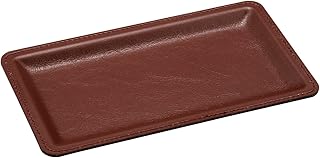 オープン工業 カルトン レザー調 スリム 茶 KN-62